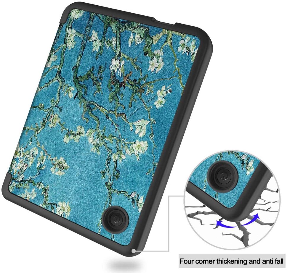 Kobo Clara 2E Hoes Tri-Fold Book Case met Flower Print afbeelding 7