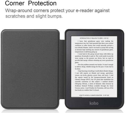 Kobo Clara 2E Hoes Tri-Fold Book Case met Flower Print afbeelding 2