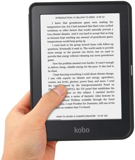 Kobo Clara 2E Hoes Tri-Fold Book Case met Flower Print afbeelding 3