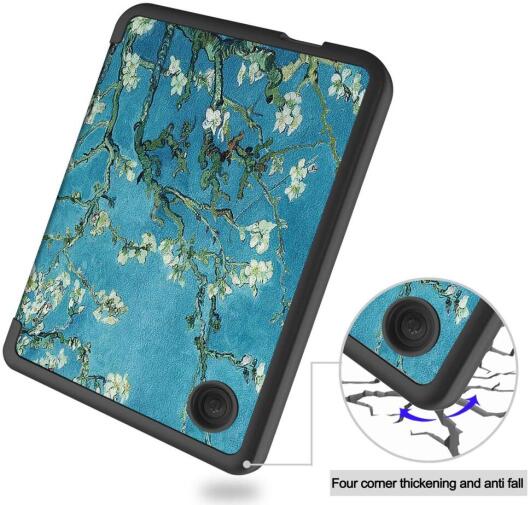 Kobo Clara 2E Hoes Tri-Fold Book Case met Flower Print afbeelding 7