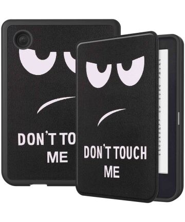 Kobo Clara 2E Hoes Book Case met Don't Touch Print Hoesjes