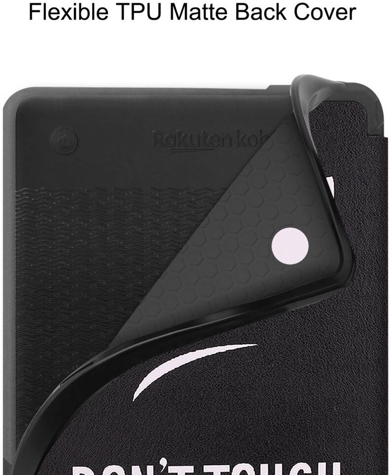 Kobo Clara 2E Hoes Book Case met Don&#039;t Touch Print afbeelding 6