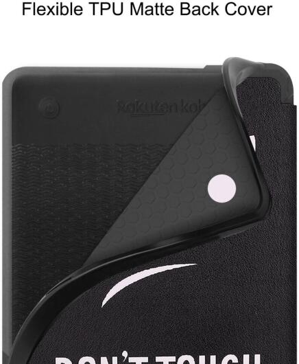 Kobo Clara 2E Hoes Book Case met Don&#039;t Touch Print afbeelding 6