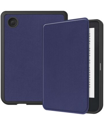 Kobo Clara 2E Hoes Book Case Beschermhoes Blauw Hoesjes