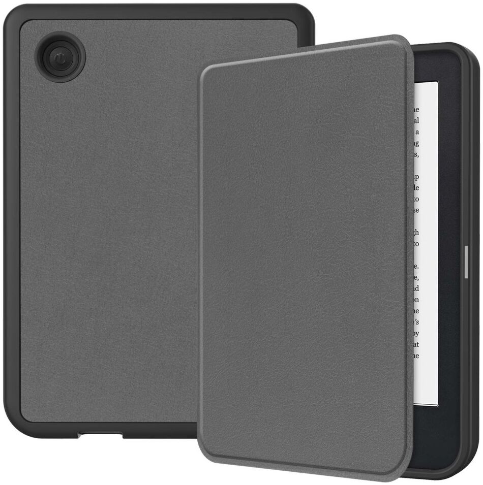Kobo Clara 2E Hoes Book Case Beschermhoes Grijs afbeelding 1