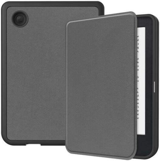 Kobo Clara 2E Hoes Book Case Beschermhoes Grijs afbeelding 1