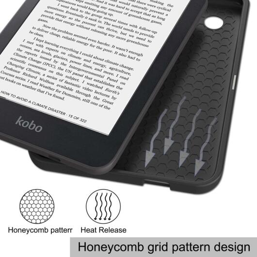 Kobo Clara 2E Hoes Book Case Beschermhoes Grijs afbeelding 8