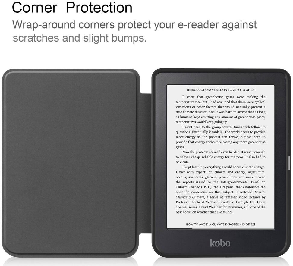 Kobo Clara 2E Hoes Book Case Beschermhoes Rood afbeelding 5