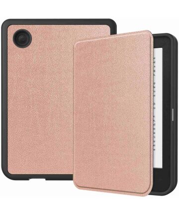 Kobo Clara 2E Hoes Book Case Beschermhoes Roze Hoesjes