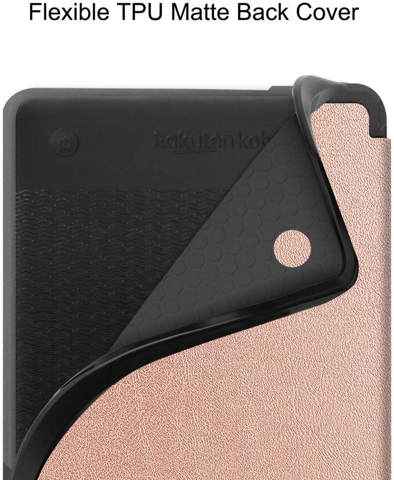 Kobo Clara 2E Hoes Book Case Beschermhoes Roze afbeelding 6