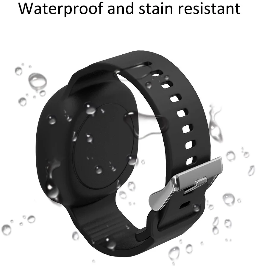 Samsung Galaxy SmartTag Hoesje Waterbestendig Kids Polsbandje Blauw afbeelding 3