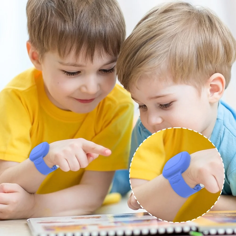 Samsung Galaxy SmartTag Hoesje Waterbestendig Kids Polsbandje Zwart afbeelding 7