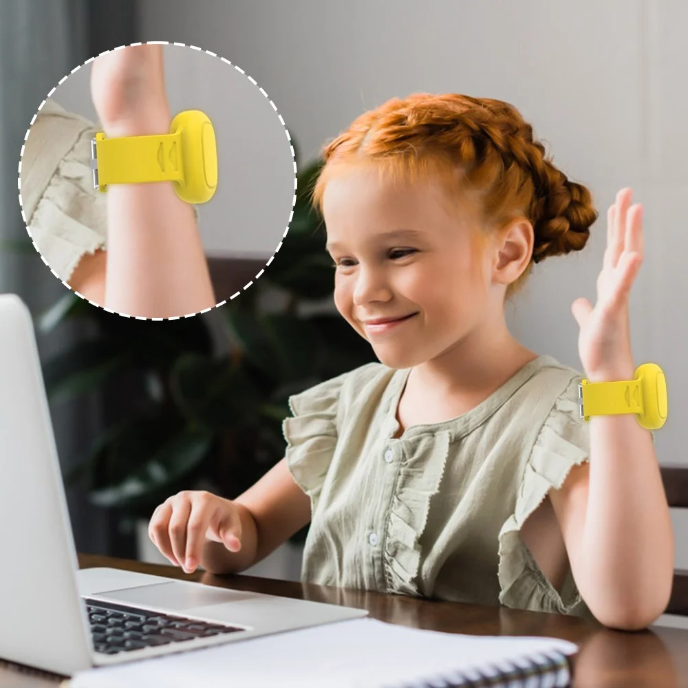 Samsung Galaxy SmartTag Hoesje Waterbestendig Kids Polsbandje Zwart afbeelding 9