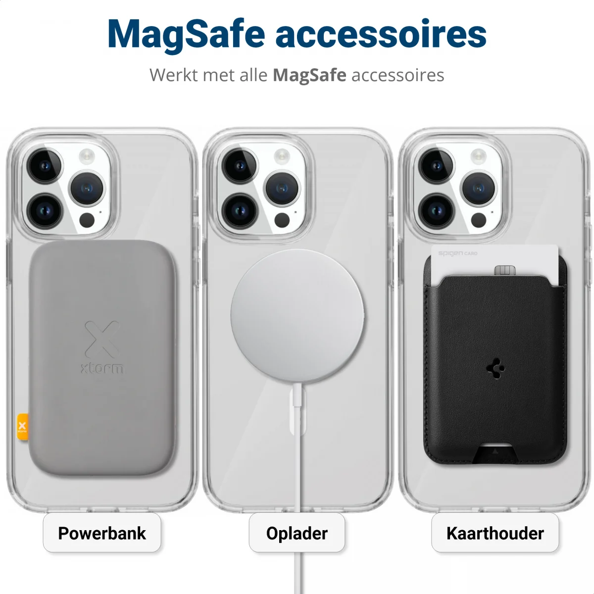 iPhone 15 Pro Max MagSafe Hoesje Schokbestendig en Dun TPU Transparant afbeelding 4