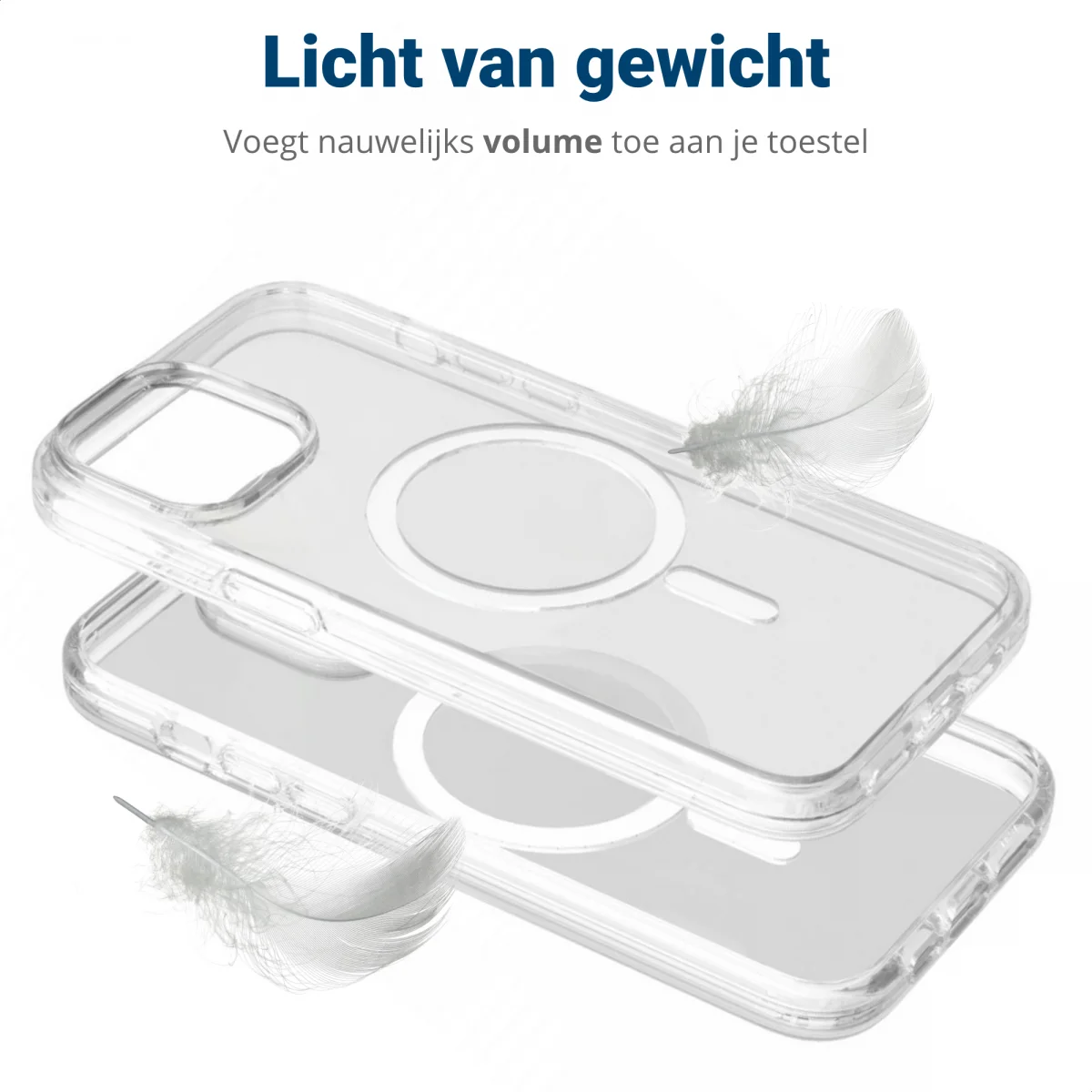 iPhone 15 Pro Max MagSafe Hoesje Schokbestendig en Dun TPU Transparant afbeelding 5