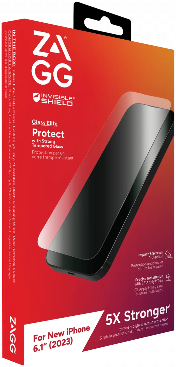 ZAGG InvisibleShield Glass Elite Apple iPhone 15 Screen Protector afbeelding 3