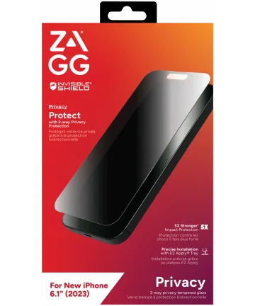 ZAGG InvisibleShield Glass Elite Apple iPhone 15 Privacy Glass Screen Protectors