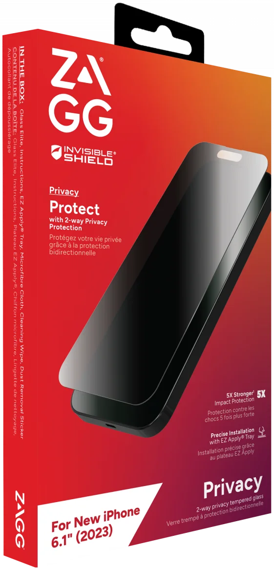 ZAGG InvisibleShield Glass Elite Apple iPhone 15 Privacy Glass afbeelding 3