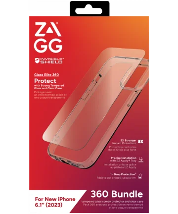 ZAGG InvisibleShield 360 Bundel Apple iPhone 15 Full Protection Hoesjes