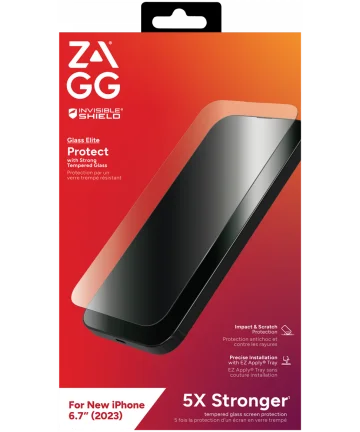 ZAGG InvisibleShield Glass Elite Apple iPhone 15 Plus Screen Protector Screen Protectors