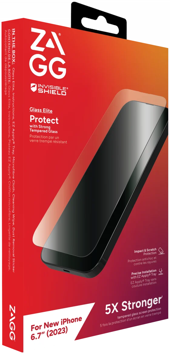 ZAGG InvisibleShield Glass Elite Apple iPhone 15 Plus Screen Protector afbeelding 3