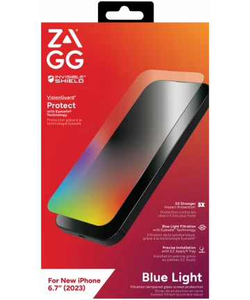 ZAGG InvisibleShield Glass Elite VG iPhone 15 Plus Screen Protector Screen Protectors