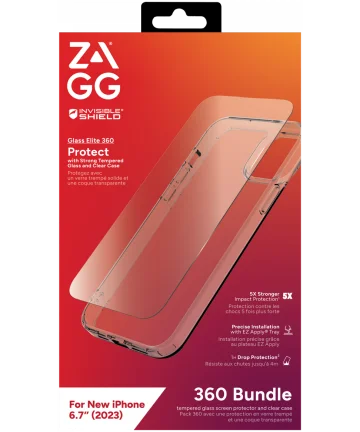 ZAGG InvisibleShield 360 Bundel Apple iPhone 15 Plus Full Protection Hoesjes