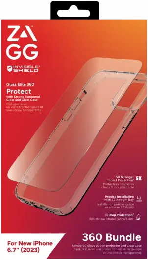 ZAGG InvisibleShield - Hoesje + Tempered glass in 1 - iPhone 15 Plus afbeelding 1