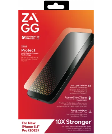 ZAGG InvisibleShield Glass XTR Apple iPhone 15 Pro Screen Protector Screen Protectors