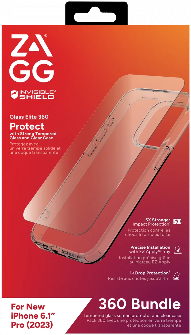 ZAGG InvisibleShield 360 Bundel Apple iPhone 15 Pro Full Protection afbeelding 1