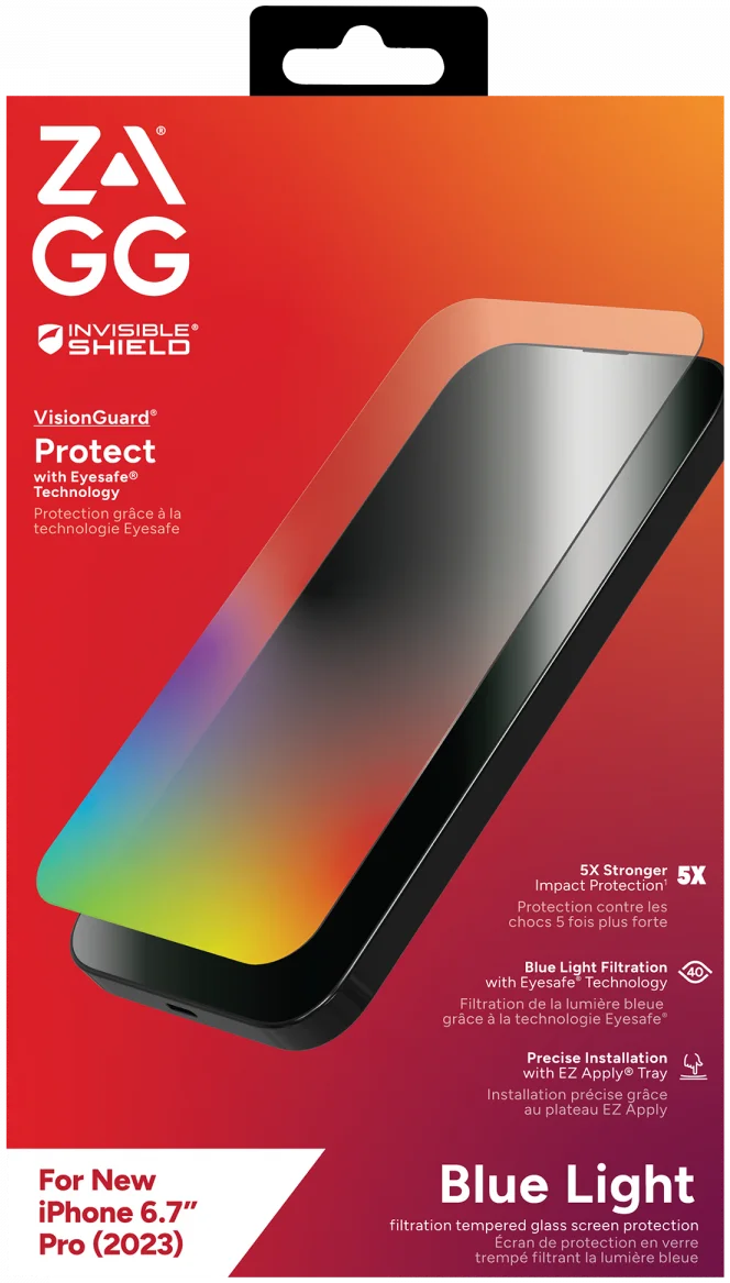 ZAGG InvisibleShield Glass Elite VG iPhone 15 Pro Max Screen Protector afbeelding 1