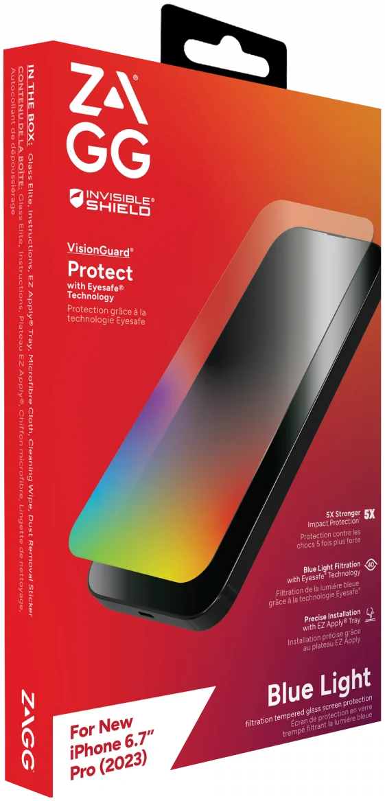ZAGG InvisibleShield Glass Elite VG iPhone 15 Pro Max Screen Protector afbeelding 3