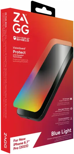 ZAGG InvisibleShield Glass Elite VG iPhone 15 Pro Max Screen Protector afbeelding 3