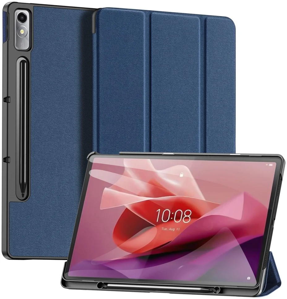 Dux Ducis Domo Lenovo Tab P12 Hoes Tri-Fold Book Case Blauw afbeelding 1