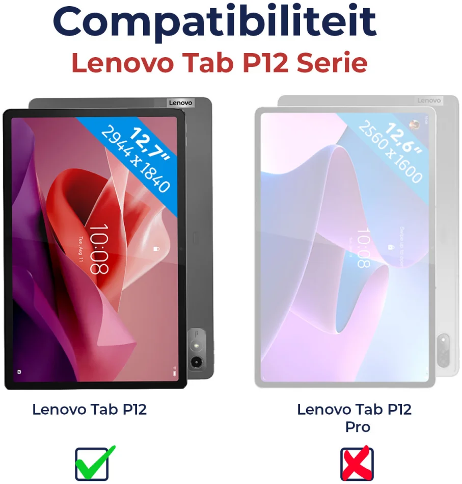Dux Ducis Domo Lenovo Tab P12 Hoes Tri-Fold Book Case Blauw afbeelding 3