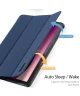 Dux Ducis Domo Lenovo Tab M10 5G Hoes Tri-Fold Book Case Blauw