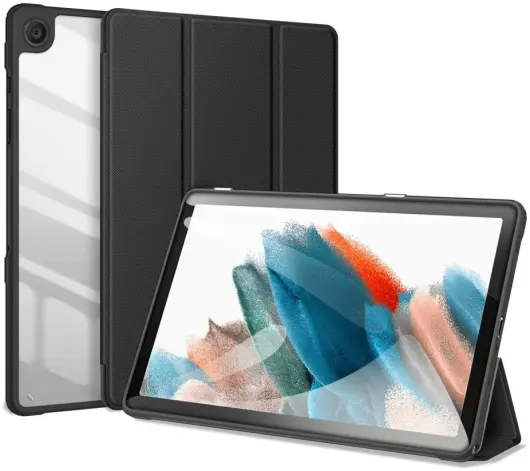 Dux Ducis Toby Samsung Tab A9 Plus Hoes Tri-Fold Book Case Zwart afbeelding 1