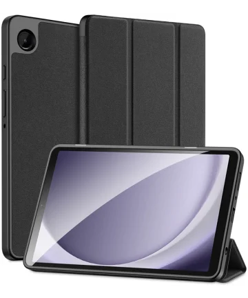 Dux Ducis Domo Samsung Galaxy Tab A9 Hoes Tri-Fold Book Case Zwart Hoesjes