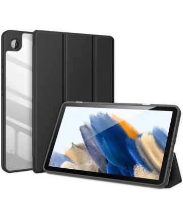 Dux Ducis Toby Samsung Galaxy Tab A9 Hoes Tri-Fold Book Case Zwart Hoesjes