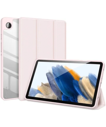 Dux Ducis Toby Samsung Galaxy Tab A9 Hoes Tri-Fold Book Case Roze Hoesjes