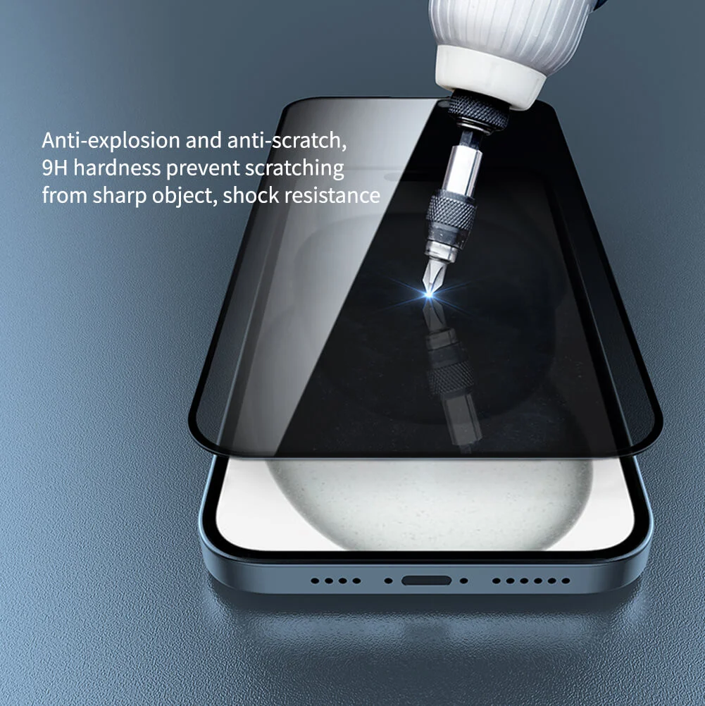 Nillkin Guardian iPhone 15 Plus/15 Pro Max Privacy Glass met Frame afbeelding 5