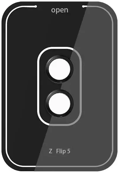 Nillkin Samsung Galaxy Z Flip 5 Camera Protector Tempered Glass Zwart afbeelding 13