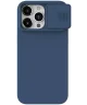 Nillkin Siliconen iPhone 15 Pro Hoesje MagSafe Camera Slider Blauw