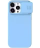 Nillkin Siliconen iPhone 15 Pro Hoesje MagSafe Camera Slider Blue