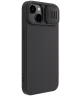 Nillkin iPhone 15 Plus Hoesje MagSafe Siliconen Camera Slider Zwart