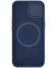 Nillkin iPhone 15 Plus Hoesje MagSafe Siliconen Camera Slider Blauw