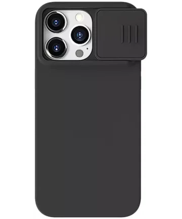 Nillkin iPhone 15 Pro Max Hoesje MagSafe Camera Slider Zwart Hoesjes
