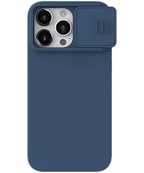 Nillkin iPhone 15 Pro Max Hoesje MagSafe Camera Slider Blauw