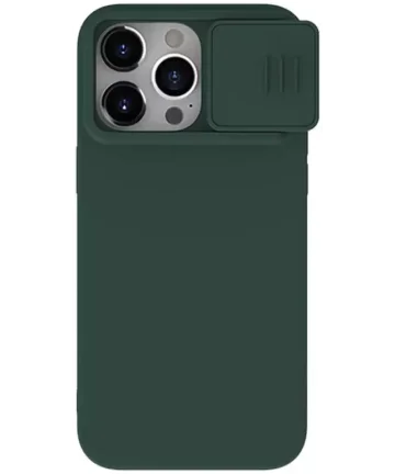 Nillkin iPhone 15 Pro Max Hoesje MagSafe Camera Slider Groen Hoesjes