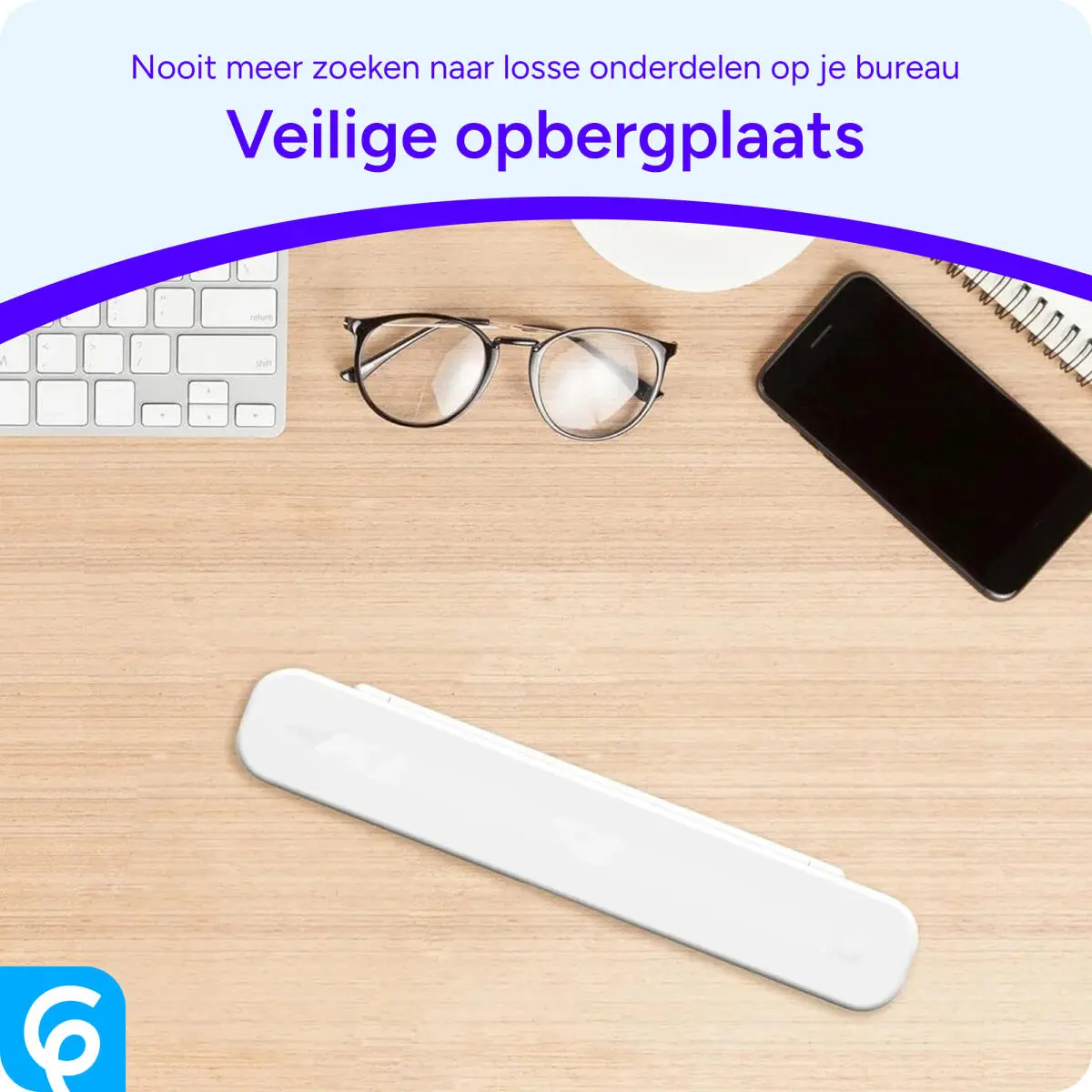 Apple Pencil (1 & 2 Generatie) Houder Hoesje Paars afbeelding 4
